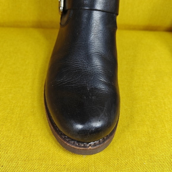 Frye Veronica Short Boot Buckle Black Leather Women's Shoe Size 9.5B - Picture 7 of 15